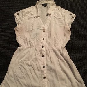 White button up blouse